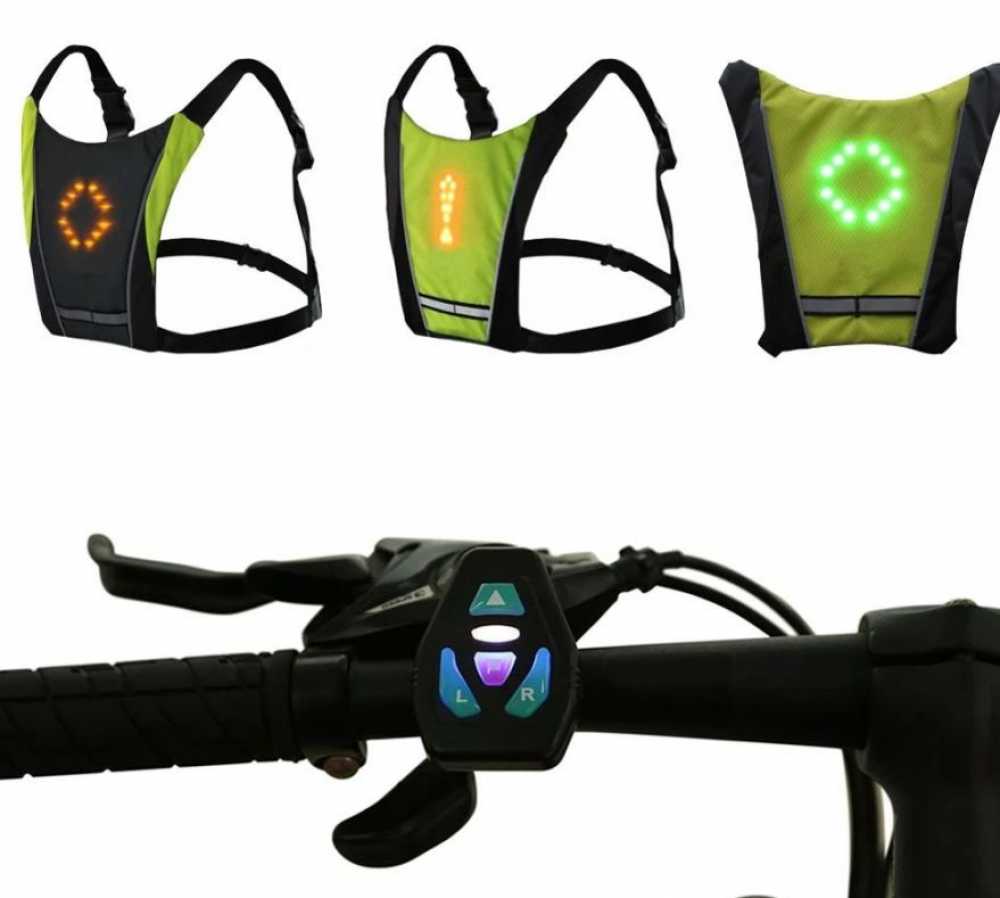 CHALECO LED REFLECTANTE CON INTERMITENTE DE SEÑALES DPARA BICICLETA SCOOTER ELÉCTRICO PATINETE IDEAL PARA CAMINATA SENDERISMO CAMINAR?1786056500