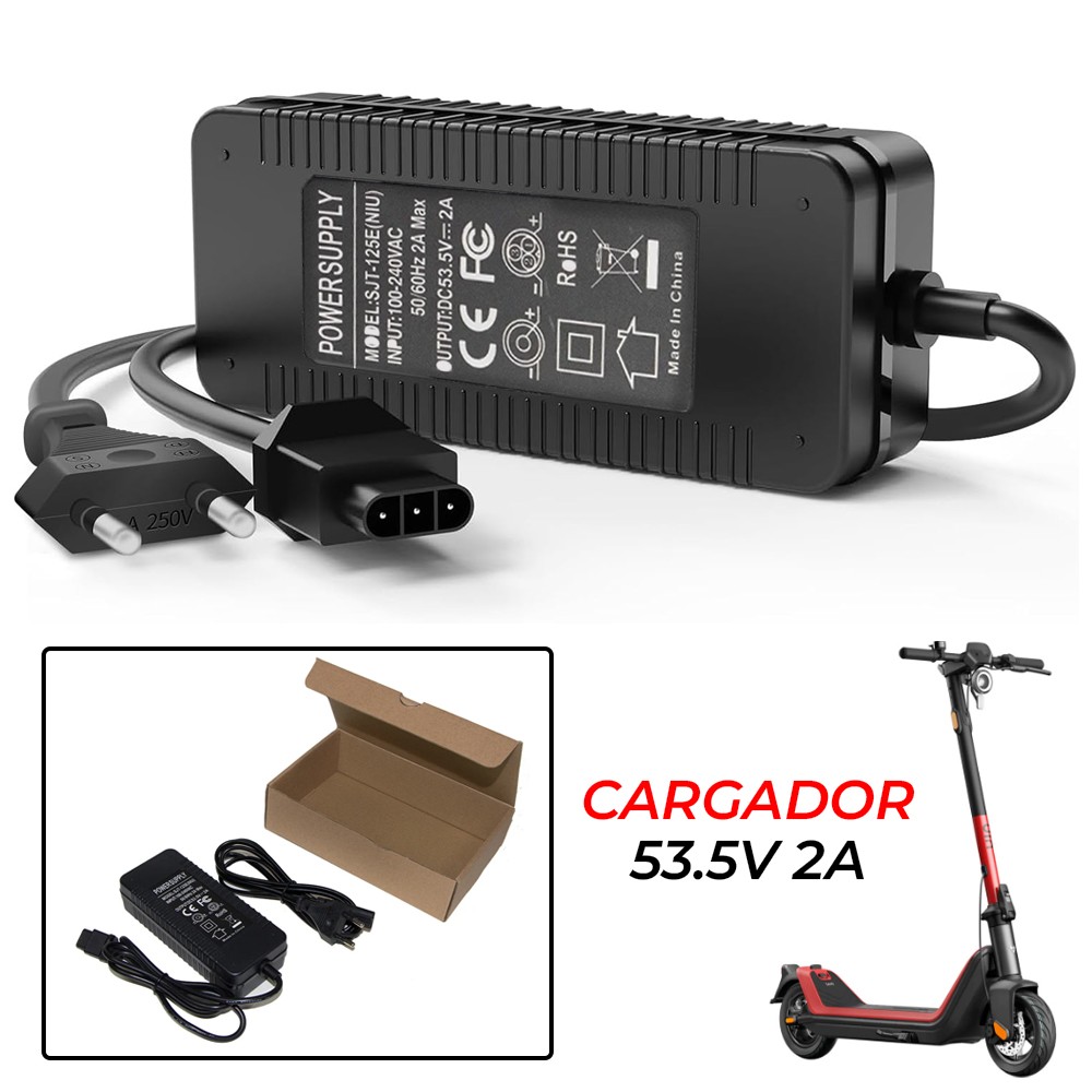 Cargador 53.5V-2A Compatible con NIU KQi3/KQi3 Pro/KQi3 Max/KQi2/KQi2 Pro/KQi 1/KQi 1 Pro/KQi Air/KQi Air X?1785194417