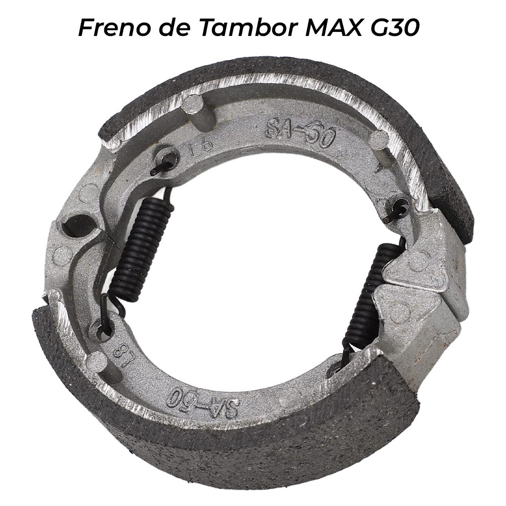 Zapata de Freno de Tambor Delantero Compatible con Patinete Eléctrico MAX G30?1788257593