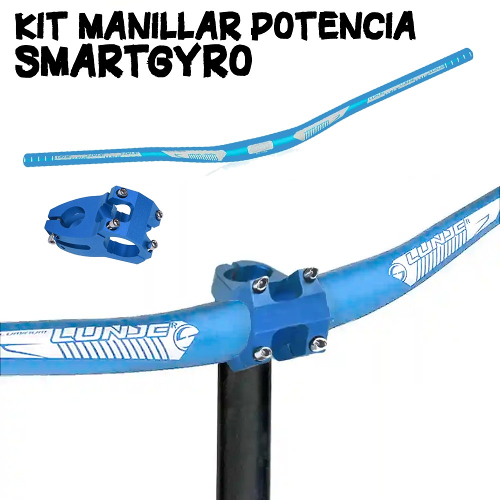 Kit Potencia manillar de Bici para Smartgyro Azul?1785194350