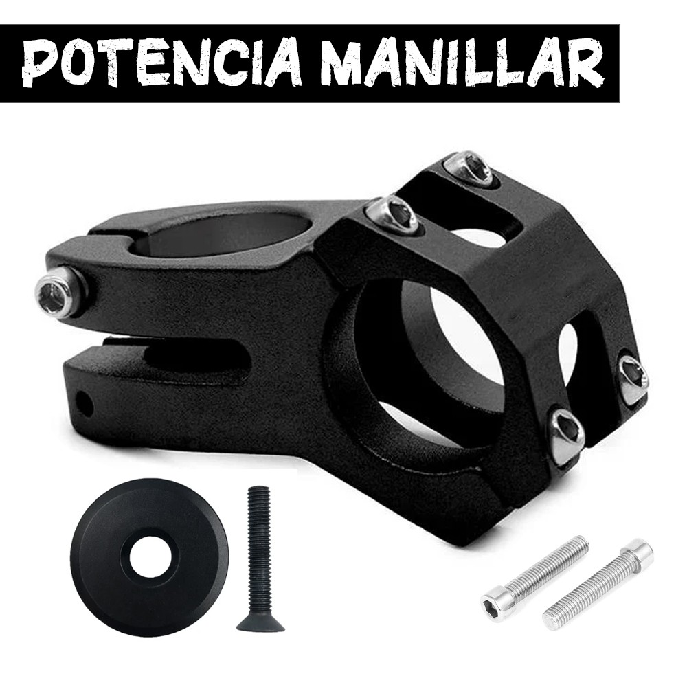 Potencia Manillar Negro con Tapa?1786056349