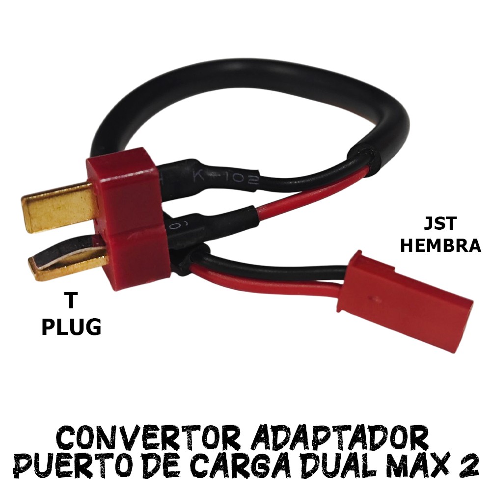 Cable convertor de JST Macho a T plug Crossover Dual Max 2?1785194295