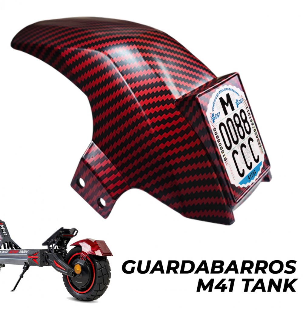 Guardabarros Trasero Ecoxtrem Tank M41 Rojo?1785194243