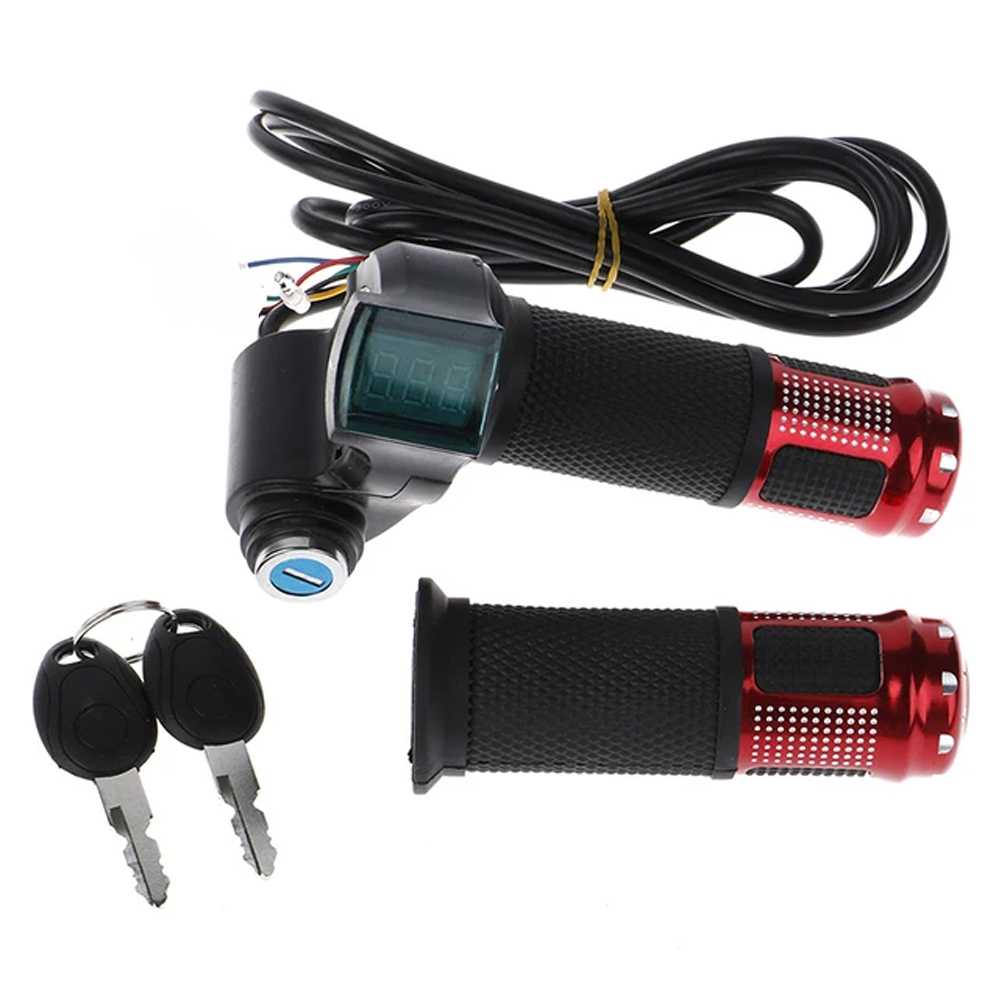 PUÑO CON LLAVE DE CONTACTO Y VOLTIMETRO DIGITAL (ROJO)?1785194612