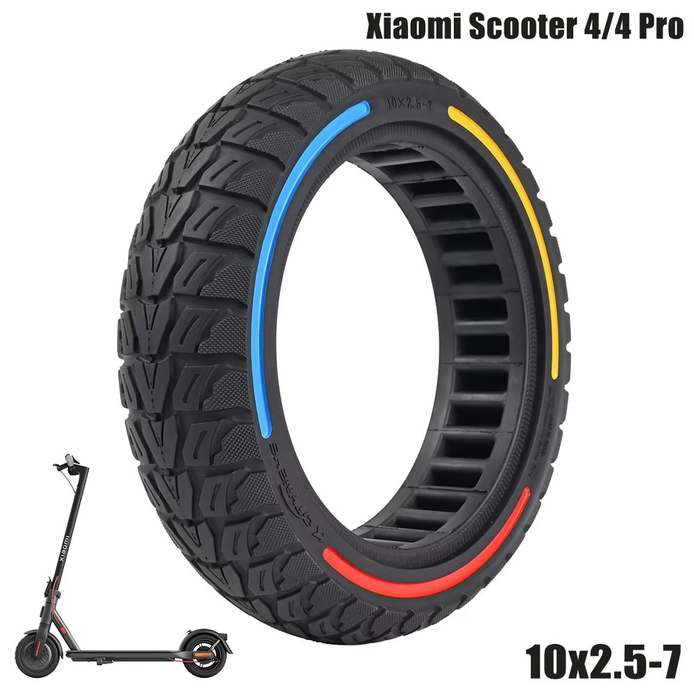 Neumático 10x2,5-7 sólido macizo para Xiaomi 4/4 Pro?1785191299