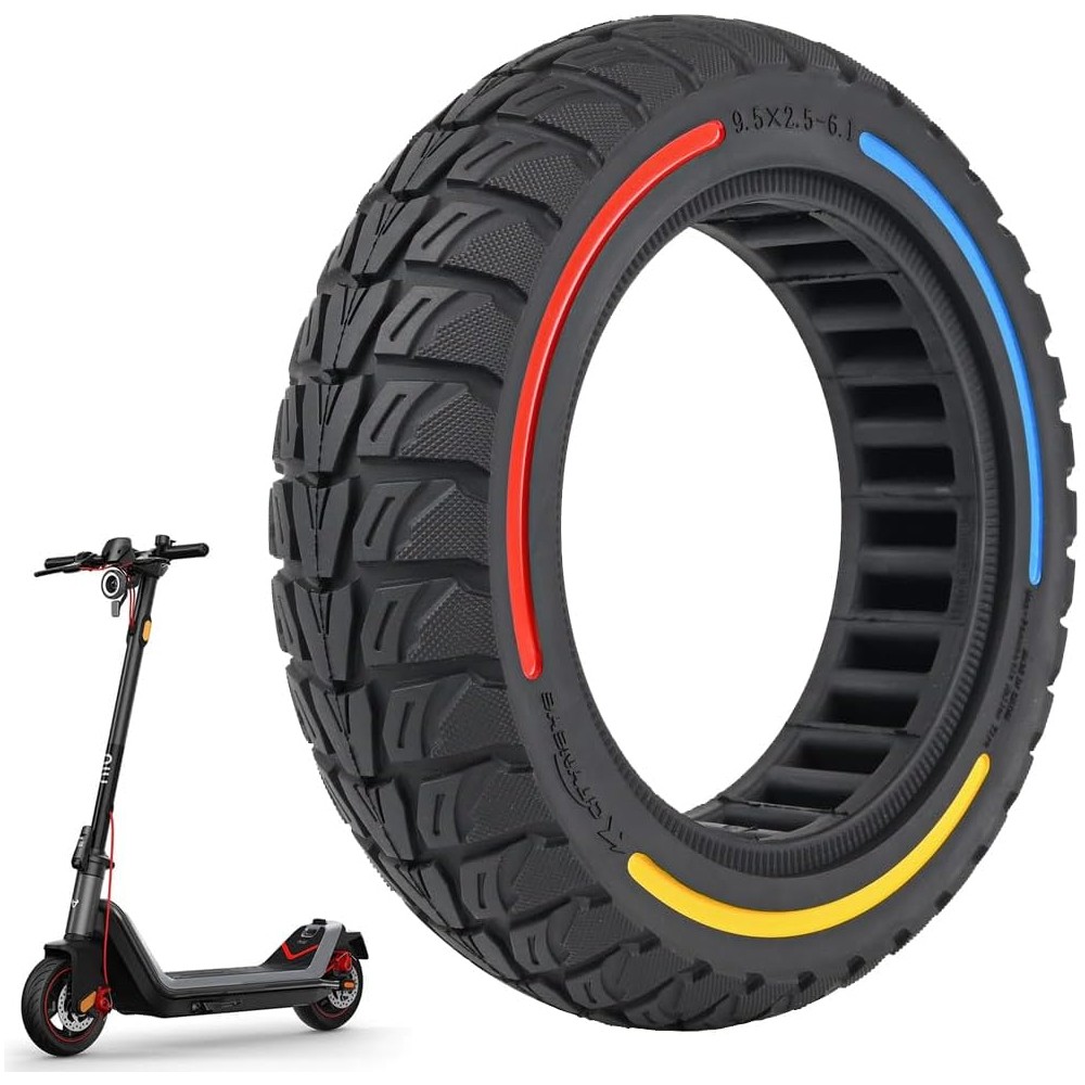 Neumático 9,5 x 2,5 – 6,1 (45mm) sólido macizo para NIU KQi3 Sport/Pro/Max Scooter eléctrico?1785191394