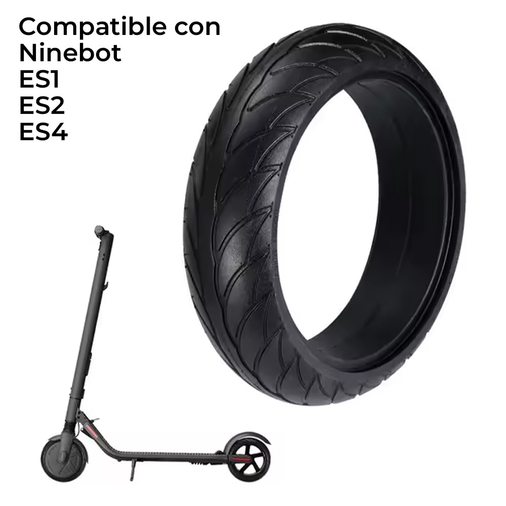Neumático Macizo 200x50 - 8x2.125 Compatible con Ninebot ES1, ES2, ES4?1785191334