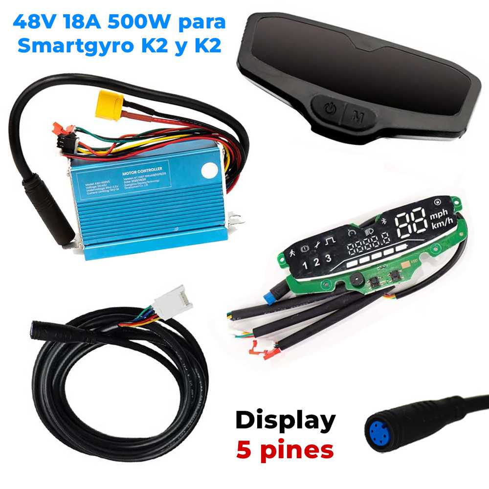 Kit 48V 18A 500W compatible con Smartgyro K2 y K2 Pro 5 Pines?1785194348