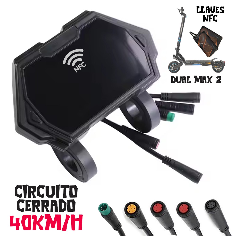 Display Crossover Dual Max 2 Versión circuitos cerrados 40Km/h + 2 tarjetas NFC?1785194376