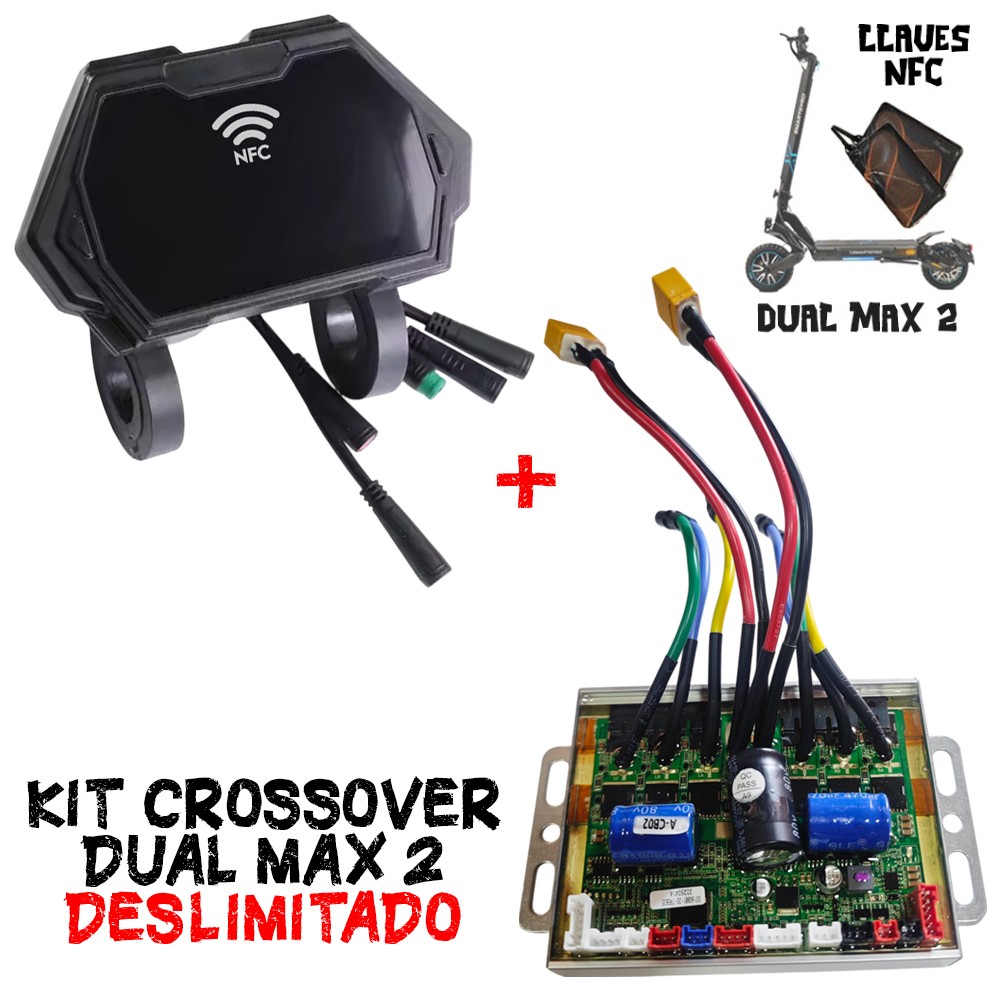 Kit Crossover Dual Max 2 Deslimitado Circuitos Controladora + Display con tarjetas NFC?1785194317