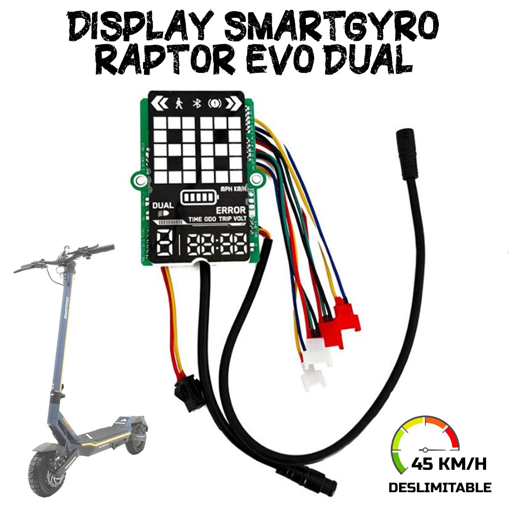 Display Smartgyro Raptor EVO DUAL Deslimitable 45km/h?1785194323