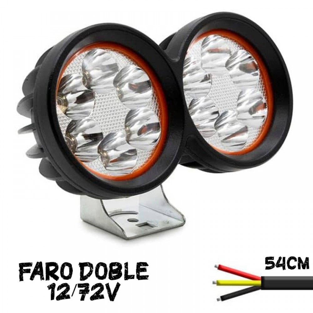 Faro delantero doble LED 12/72V?1785194375