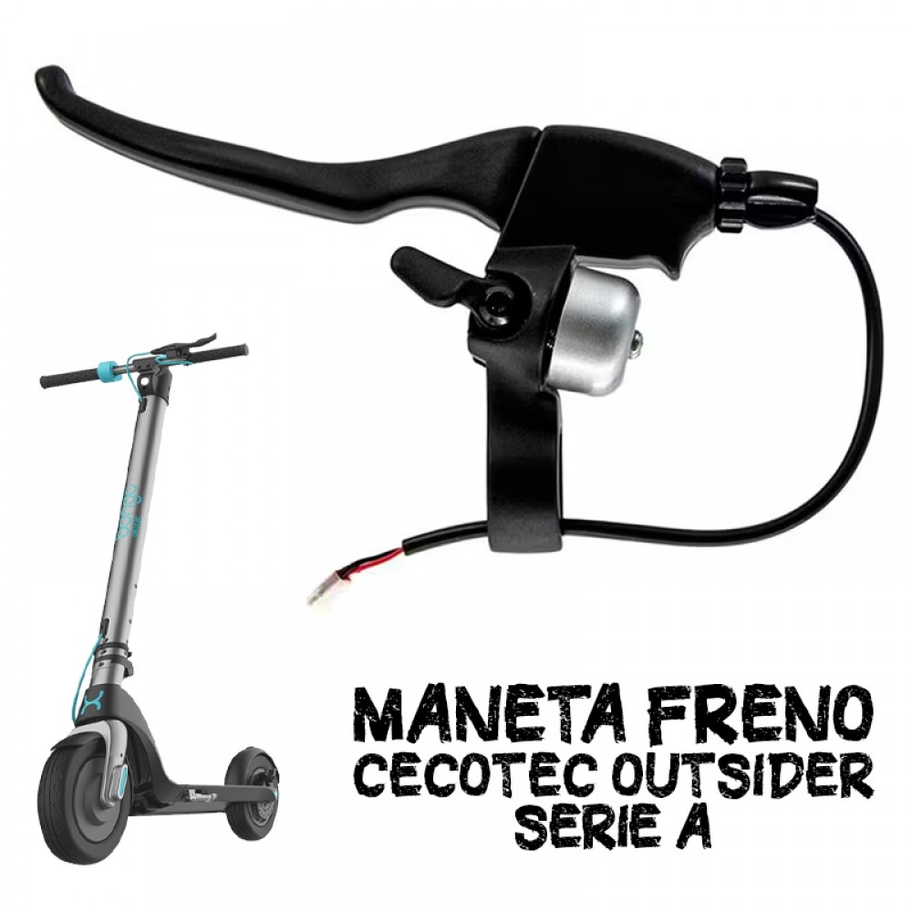 Maneta Freno Patinetes Cecotec Outsider Serie A Negro con Timbre?1785194404