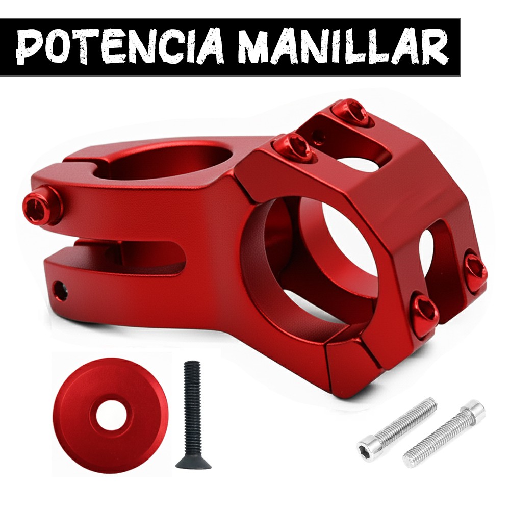 Potencia Manillar Rojo con Tapa?1785194315