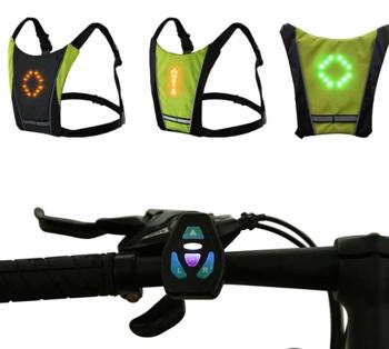 CHALECO LED REFLECTANTE CON INTERMITENTE DE SEÑALES DPARA BICICLETA SCOOTER ELÉCTRICO PATINETE IDEAL PARA CAMINATA SENDERISMO CAMINAR