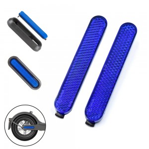 REFLECTANTE AZUL 2PCS PARA PATINETE ELÉCTRICO XIAOMI PRO2 1S, CINTA DE ADVERTENCIA PARA CUBIERTA REFLECTANTE