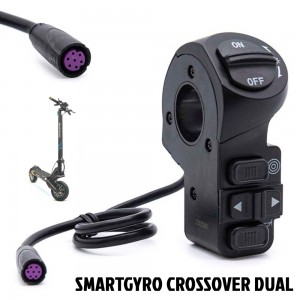 Botonera manillar Smartgyro Crossover Dual de intermitencia, luces, claxon y motores