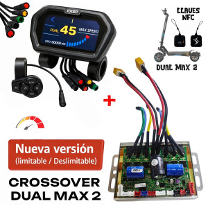 Kit Crossover Dual Max 2 Versión 2 Deslimitado para Circuitos Controladora + Display con tarjetas NFC + Bluetooth