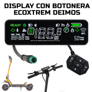 Display con Botonera + 2 Llaves NFC - ECOXTREM Deimos