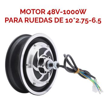 MOTOR BRUSHLESS 48V-1000W COMPATIBLE CON NEUMATICOS 10X2.75-6.5