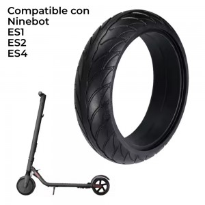 Neumático Macizo 200x50 - 8x2.125 Compatible con Ninebot ES1, ES2, ES4