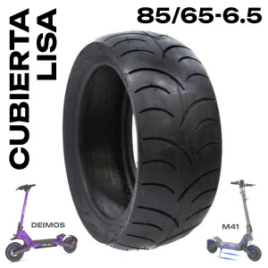 Cubierta lisa 85/65-6.5 compatible con Ecoxtrem Deimos / M41